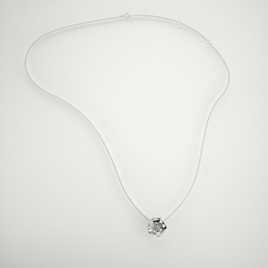 Elizabet White Gold Necklace