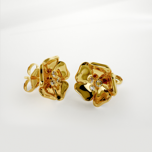 Elizabet Gold Earrings
