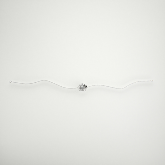 Elizabet White Gold Bracelet