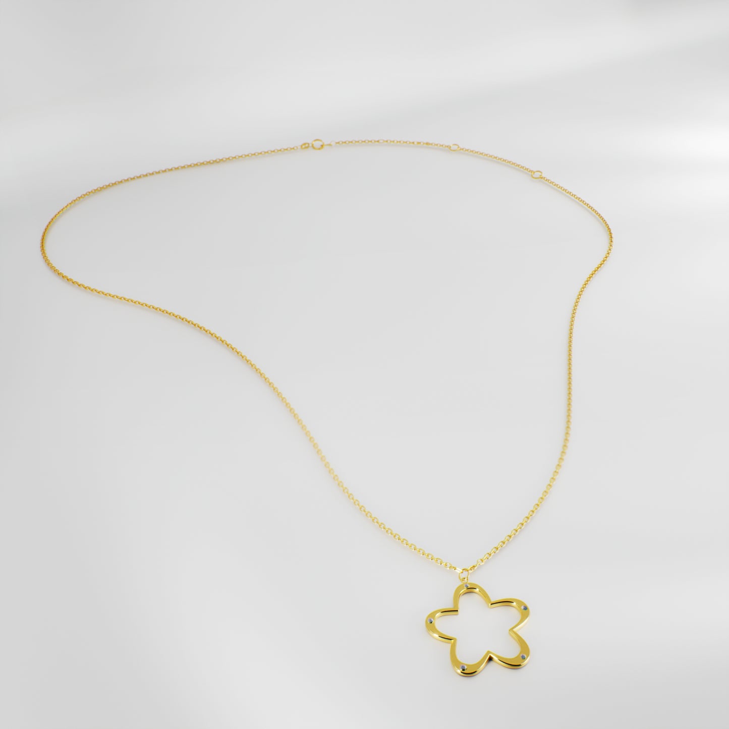 Kiss Necklace - gold