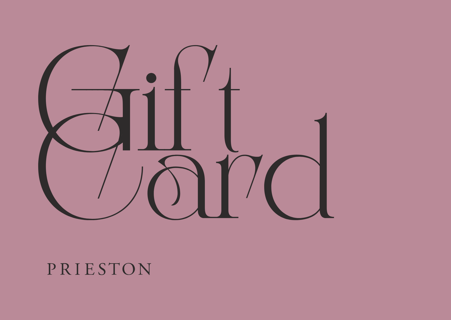 Prieston World Gift Card