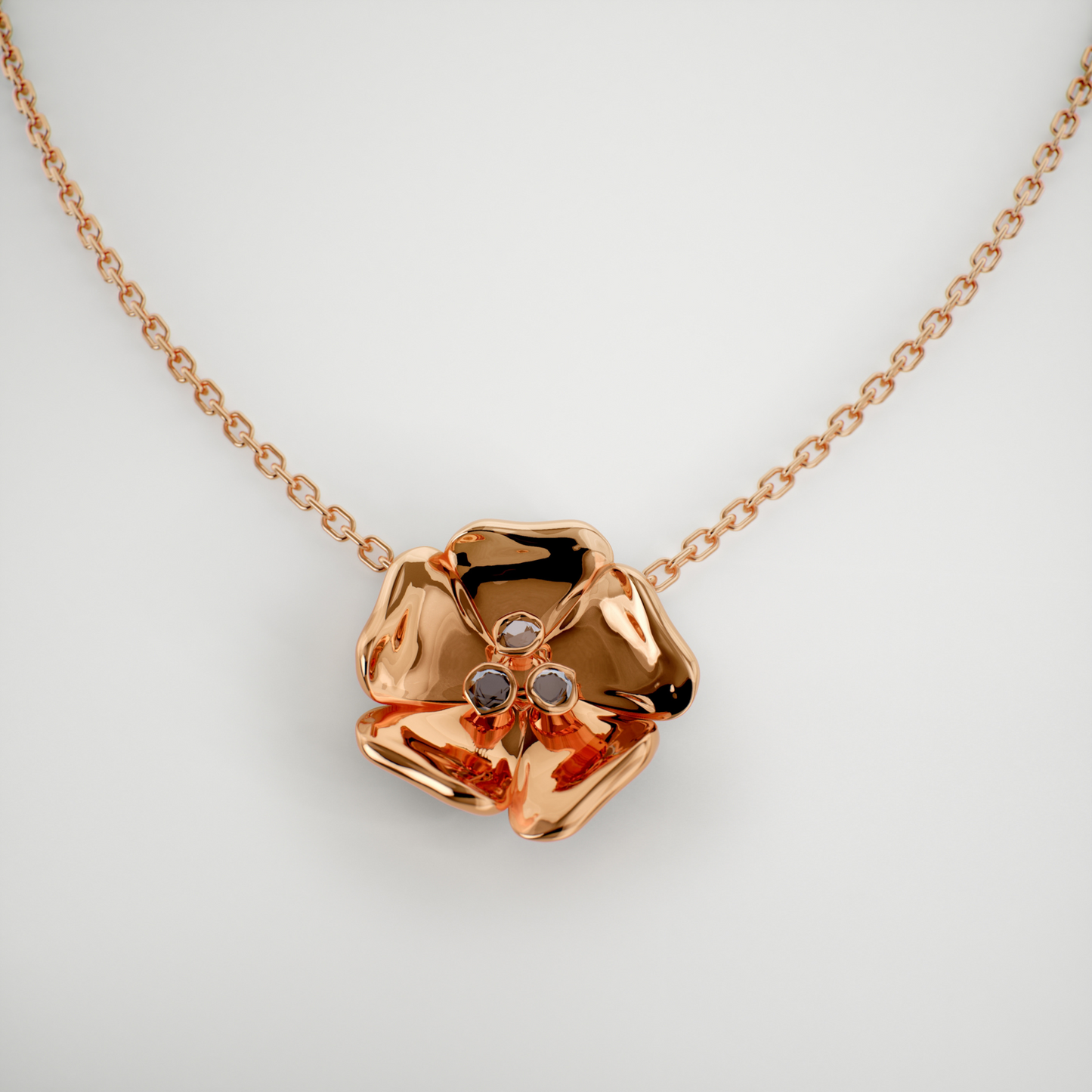 Elizabet Rose Gold Necklace