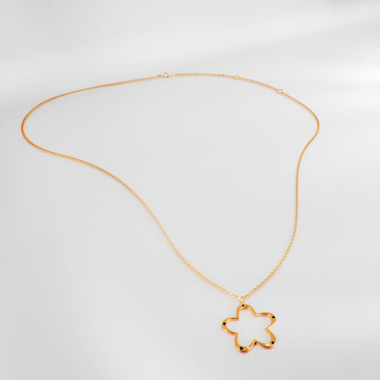 Kiss Necklace - rose gold